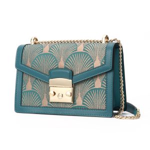 Women's Retro Embroidery Leather Chain Bag