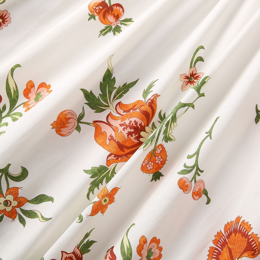 Women's Cotton Floral Flared Dress - Image 5