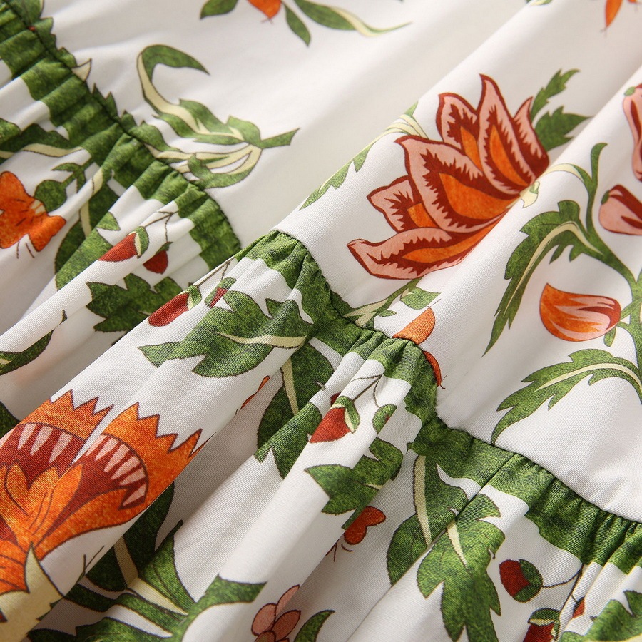 Women's Cotton Floral Flared Dress - Image 6