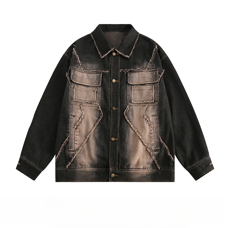 Men’s Distressed Denim Jacket