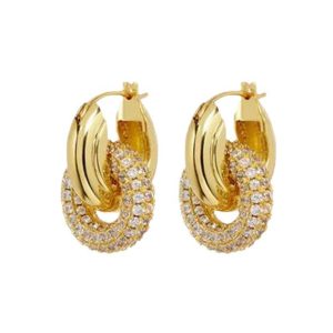Plated 18k Real Gold Light Earrings Set