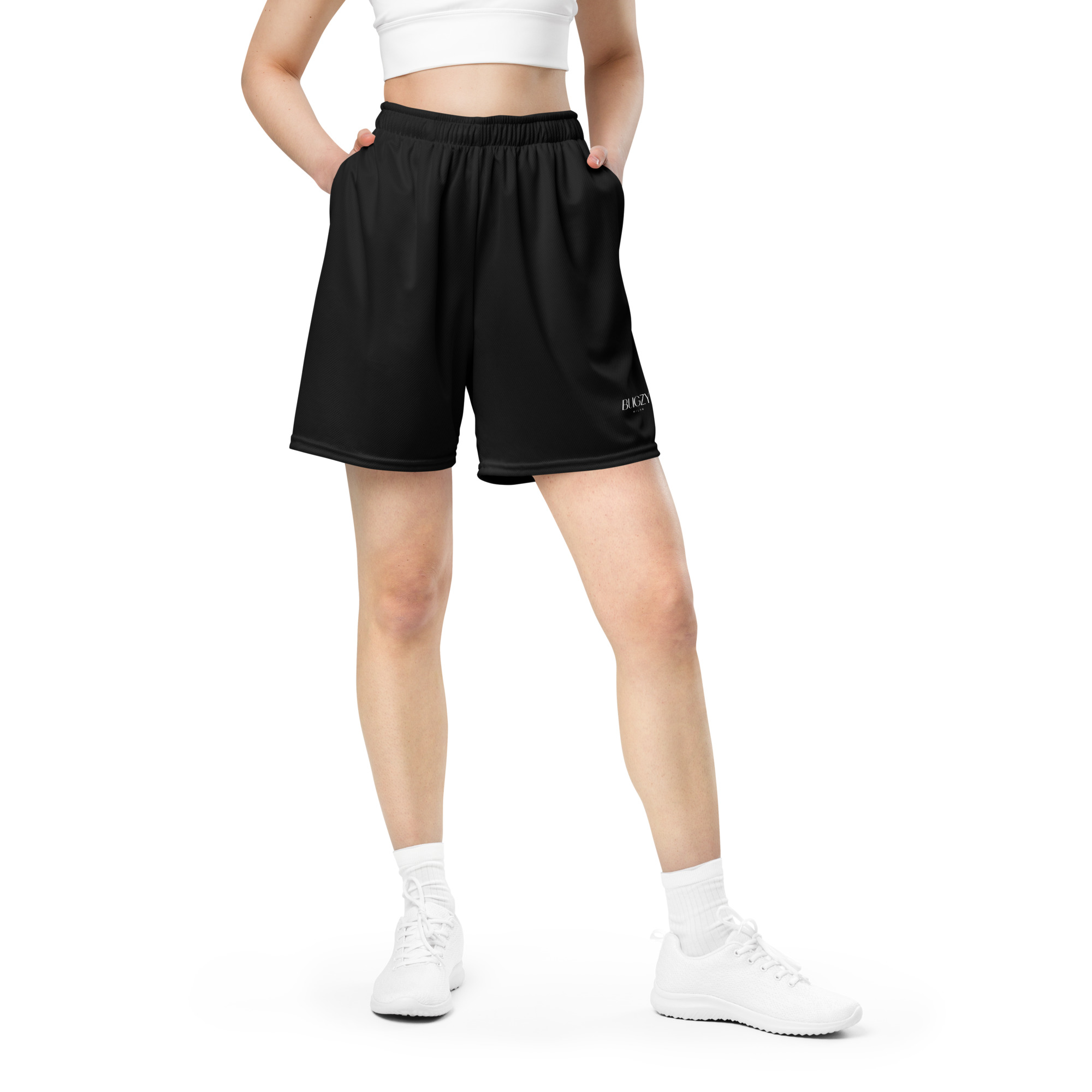 Bugzy Milan Unisex mesh shorts - Image 2
