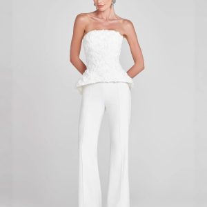 Ivory Luxe Two-Piece Pant Set