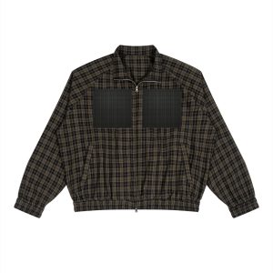 Bugzy Milan Unisex Plaid Full-Zip Track Jacket