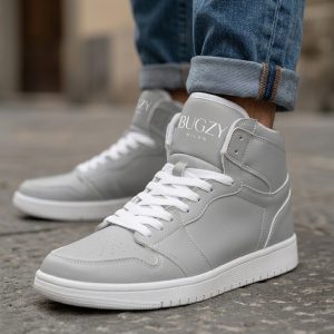 Bugzy Milan High-Top Leather Sneakers