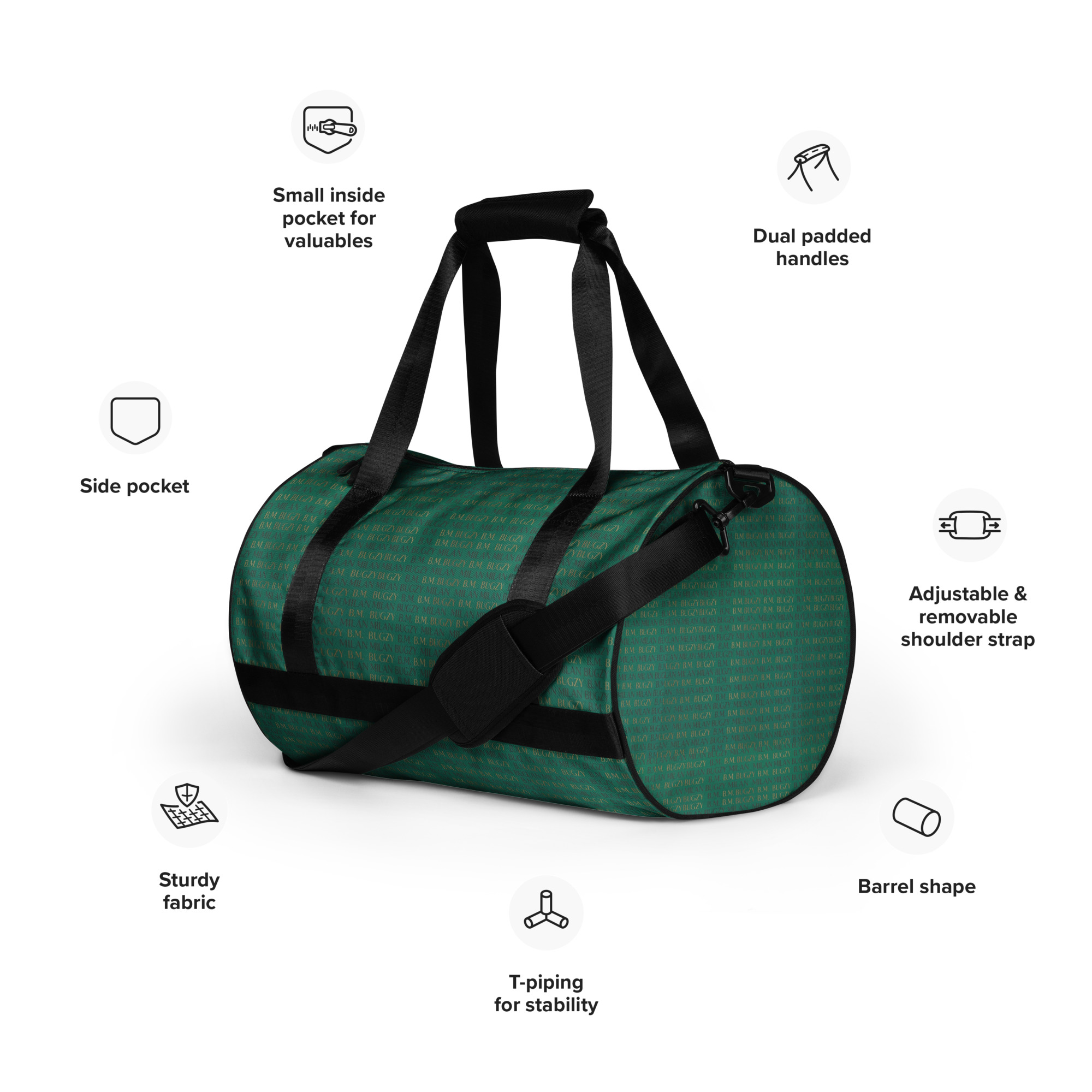 Bugzy Milan gym bag - Image 3