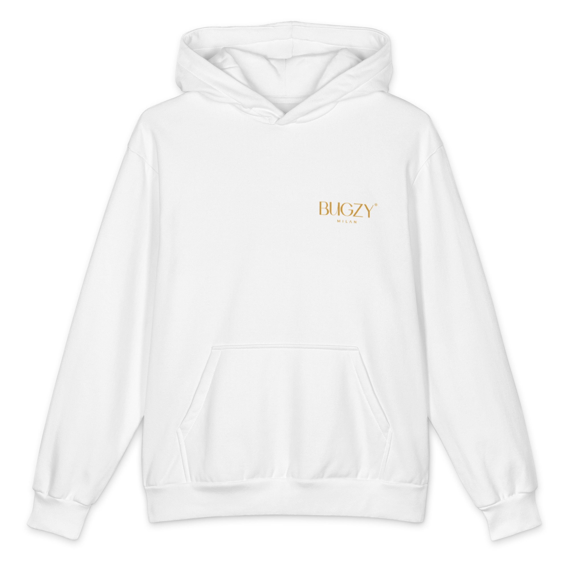 Bugzy Milan Oversized Cotton White Hoodie