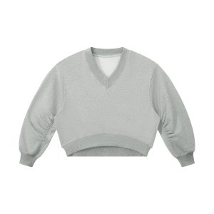 Bugzy Milan Women’s Crop V-Neck Sweatshirt