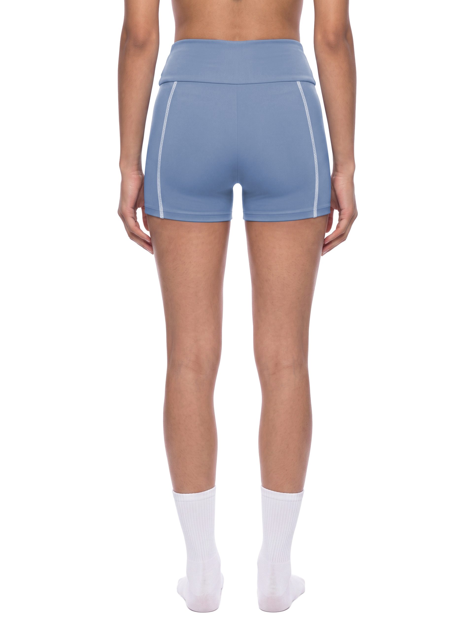 Bugzy Milan Women's High Waisted Yoga Biker Shorts - Image 3