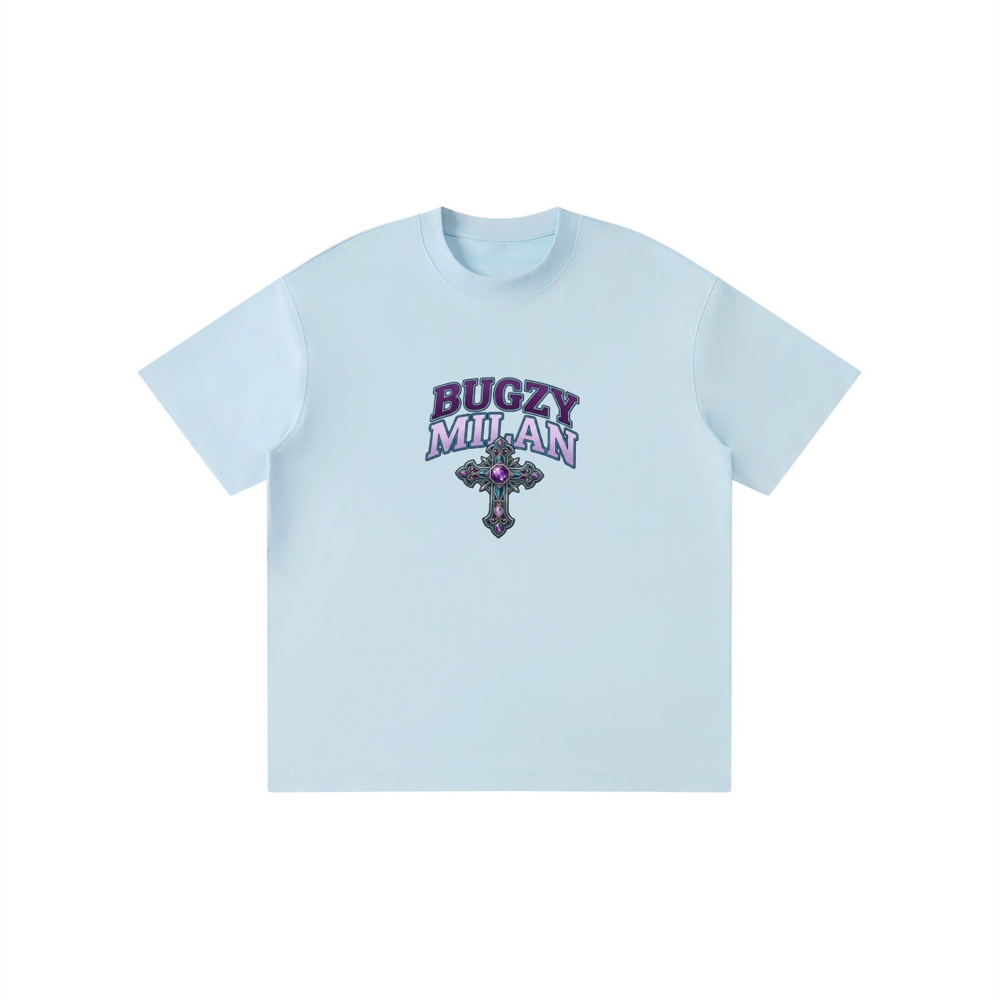 Bugzy Milan Kid’s Solid Crewneck T-Shirt 5-12 years old - Image 2