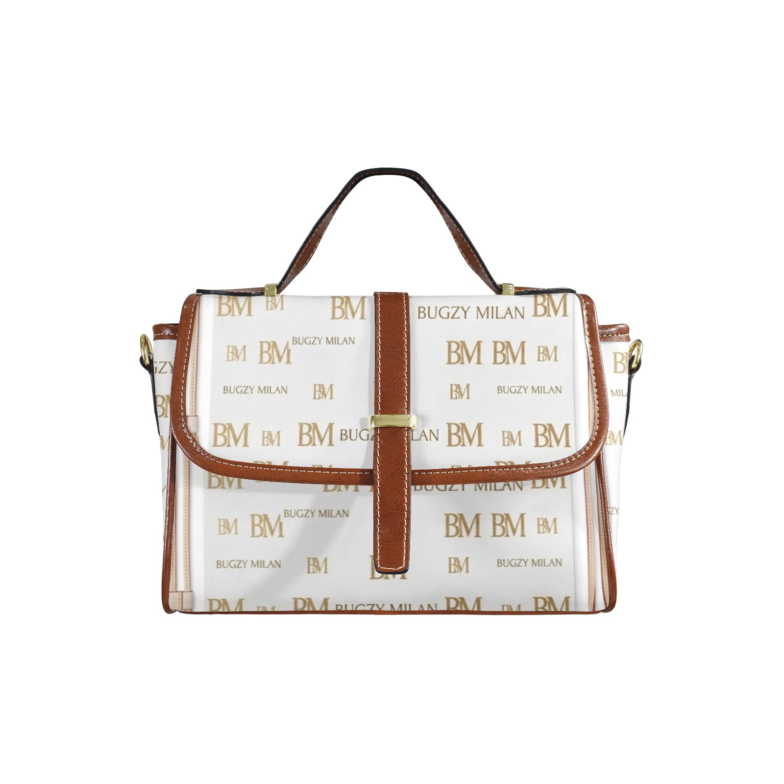 Bugzy Milan Leather Satchel-Brown Bag